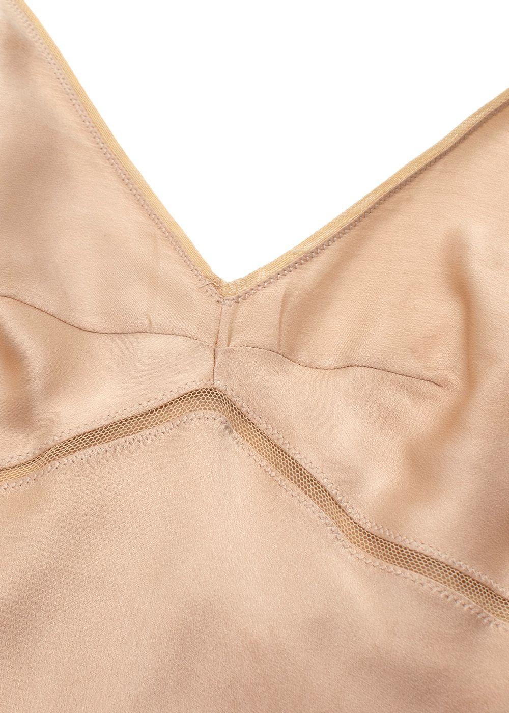 Prada Champagne Silk Slip Dress