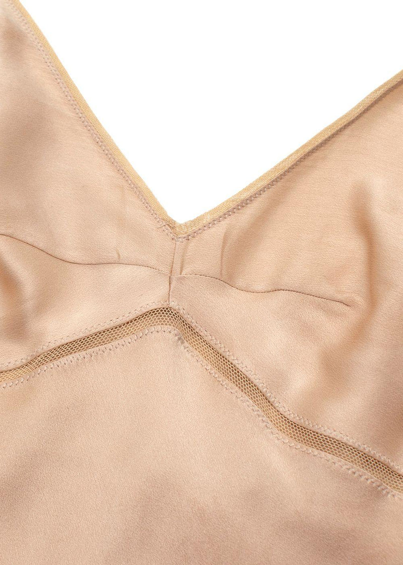 Prada Champagne Silk Slip Dress