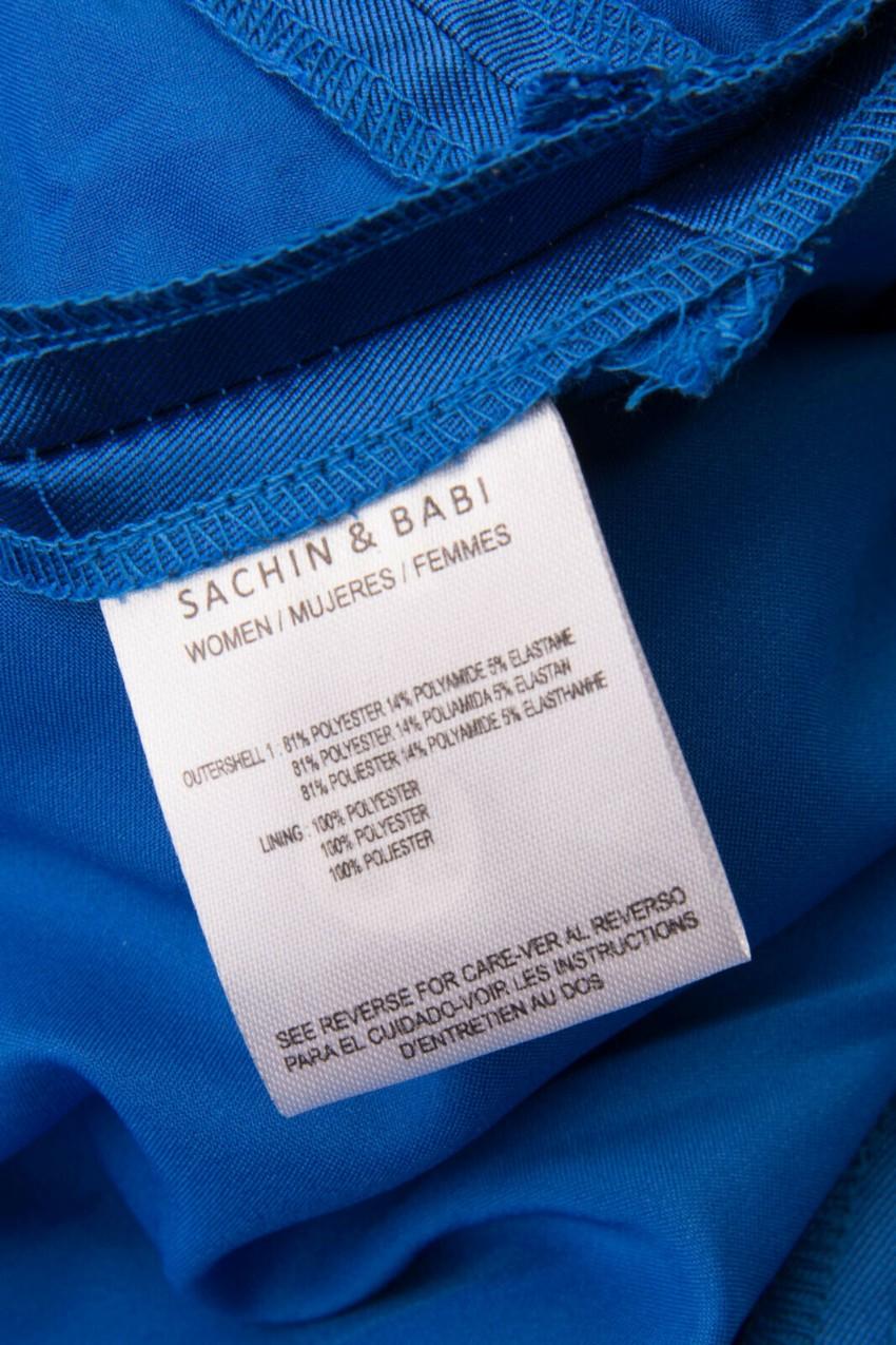 Sachin & Babi Blue Strapless Dress