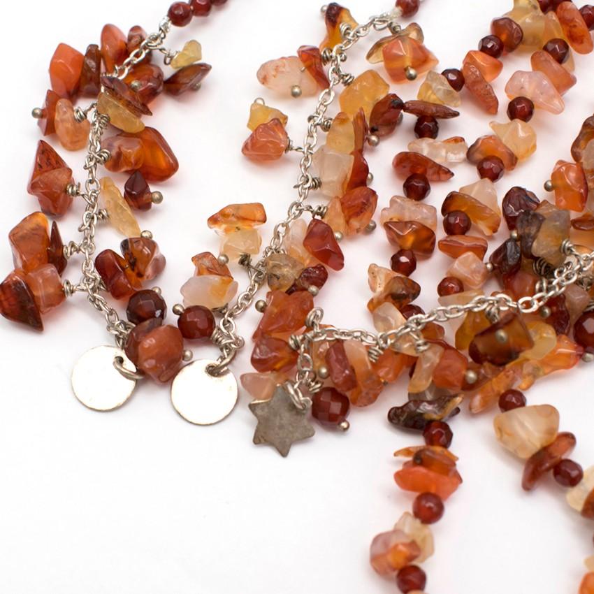 Bespoke Brown Crystal Double-layered Necklace