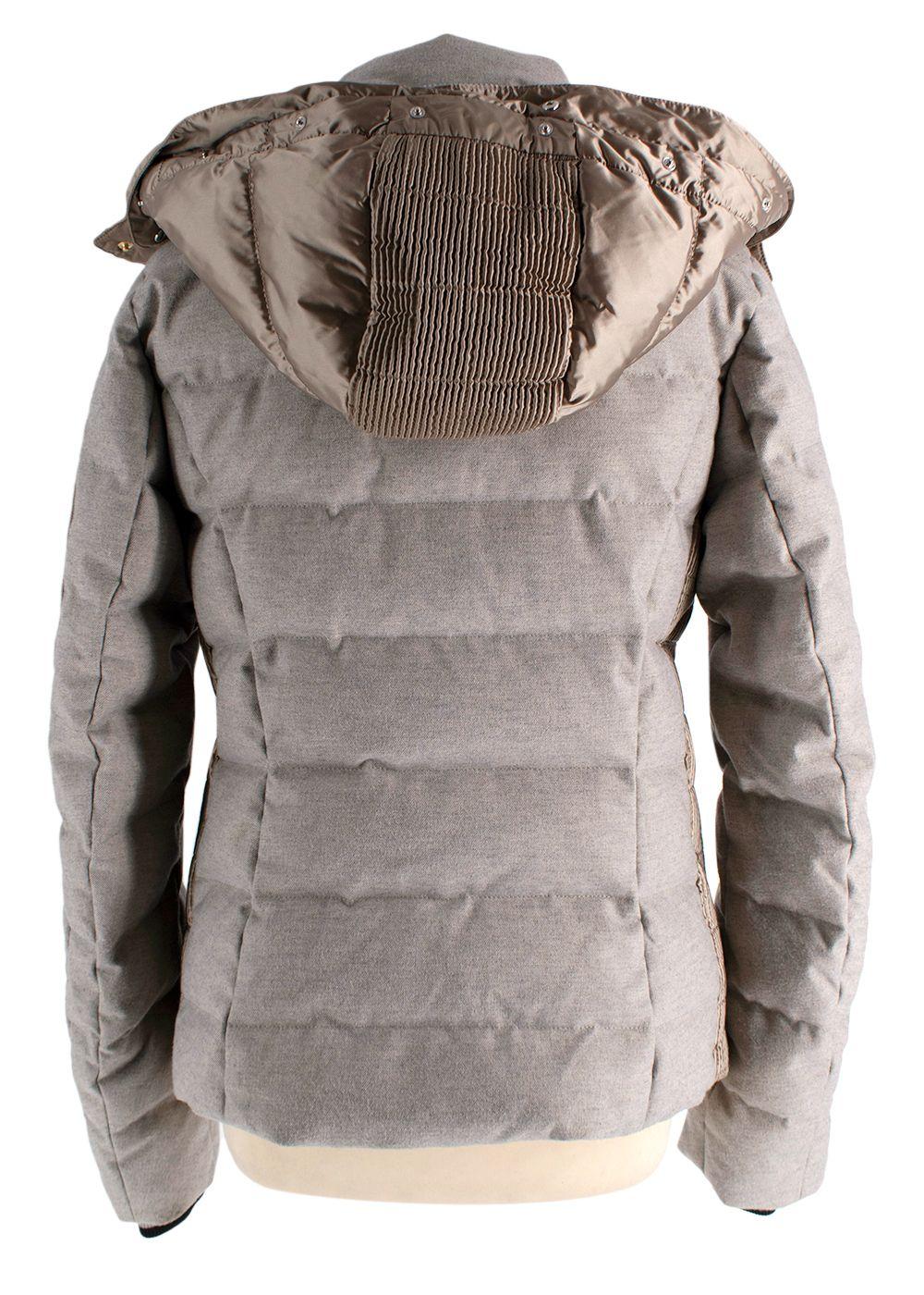 Bogner Grey Zip Uma-D Down Puffer Jacket