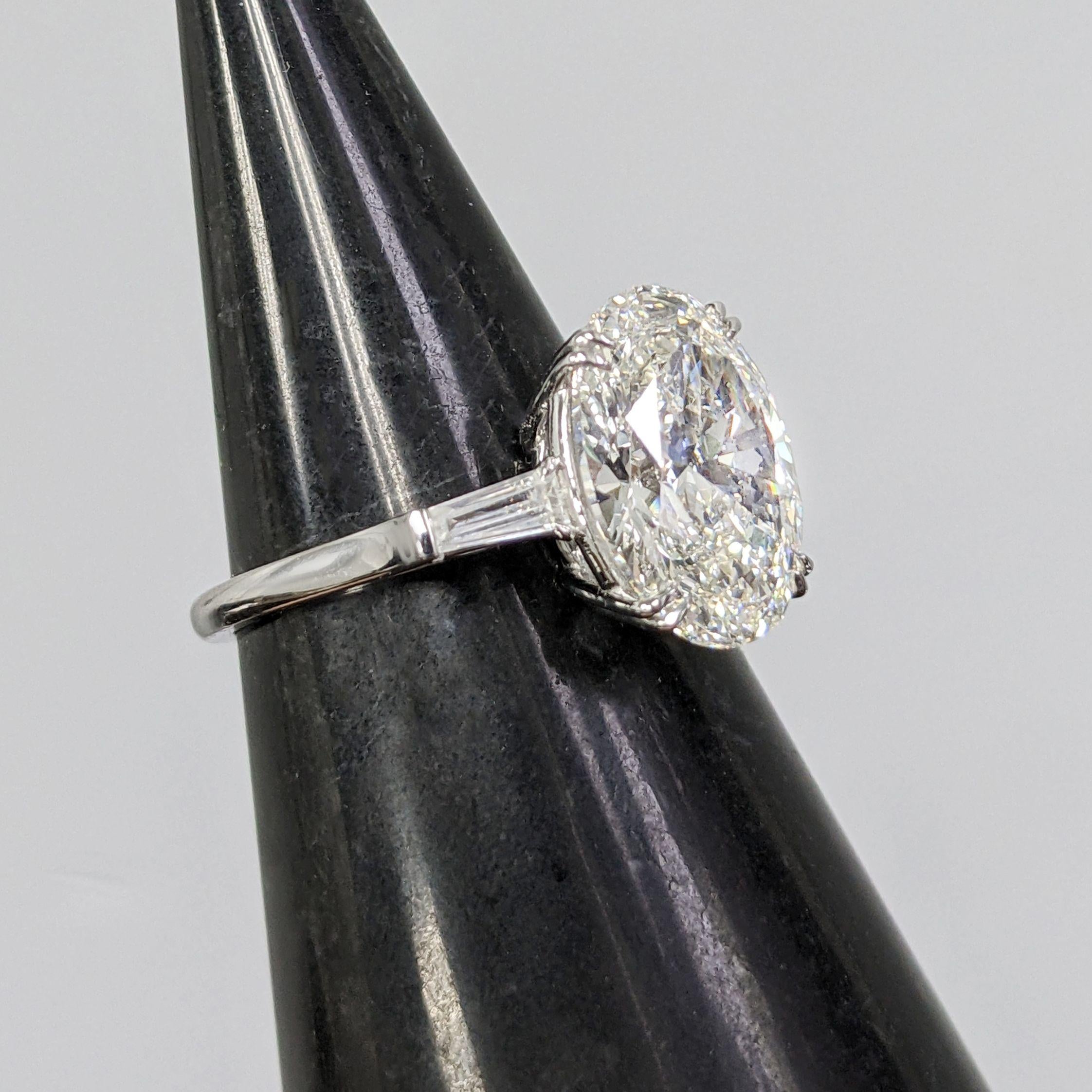 Verde 5ct IGI Certified Lab-grown Oval Cut VS2 Diamond Ring