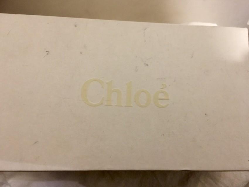 Chloe Croc Embossed Patent Leather Pumps