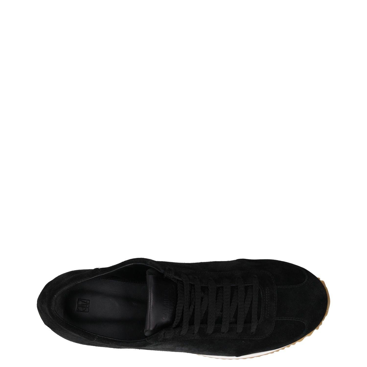 Camilla and Marc Black Suede Trainers