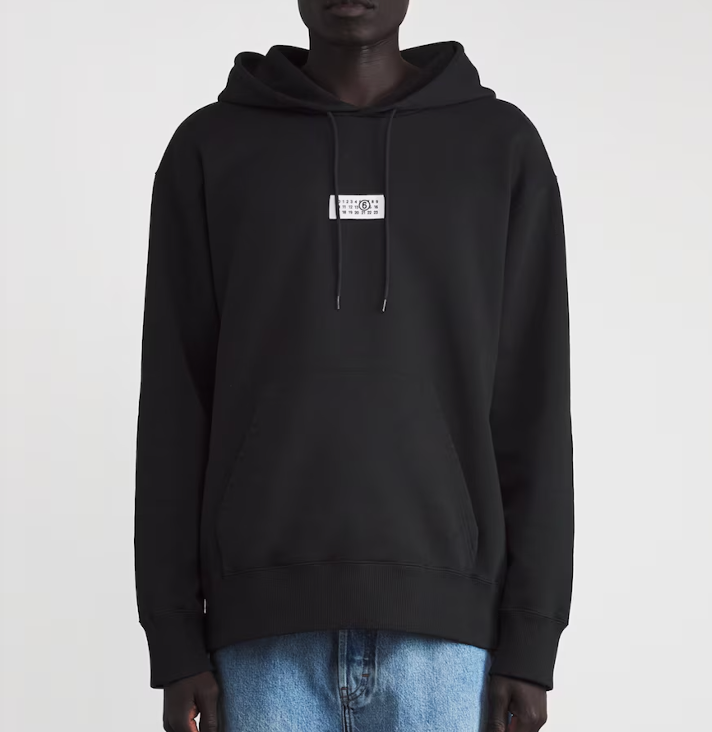 MM6 Maison Margiela Cotton Numeric Tab Hoodie