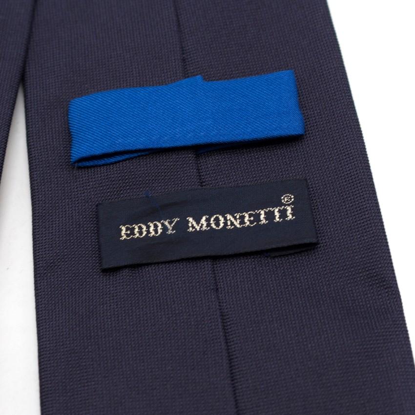 Eddy Monetti Navy Silk Tie