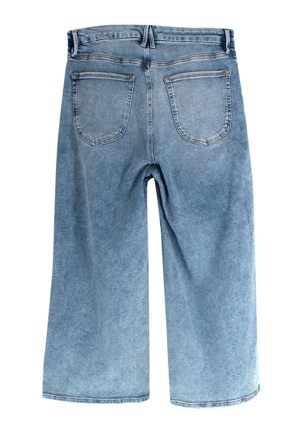 Good American Blue Light Wash Baggy Style Jeans