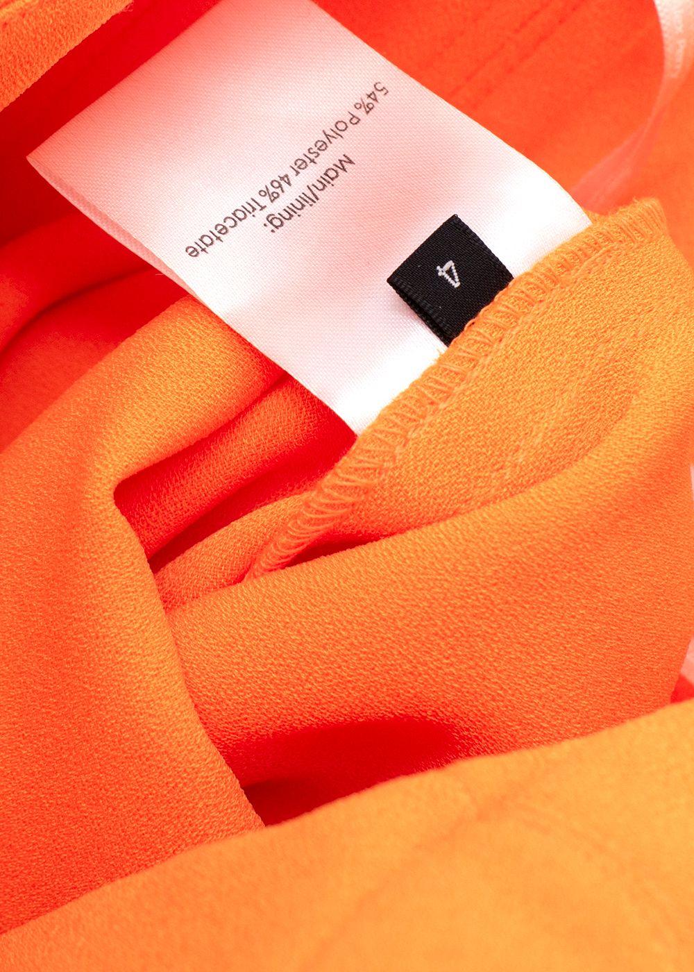 Alex Perry Orange Lee Stretch-crêpe Midi Dress