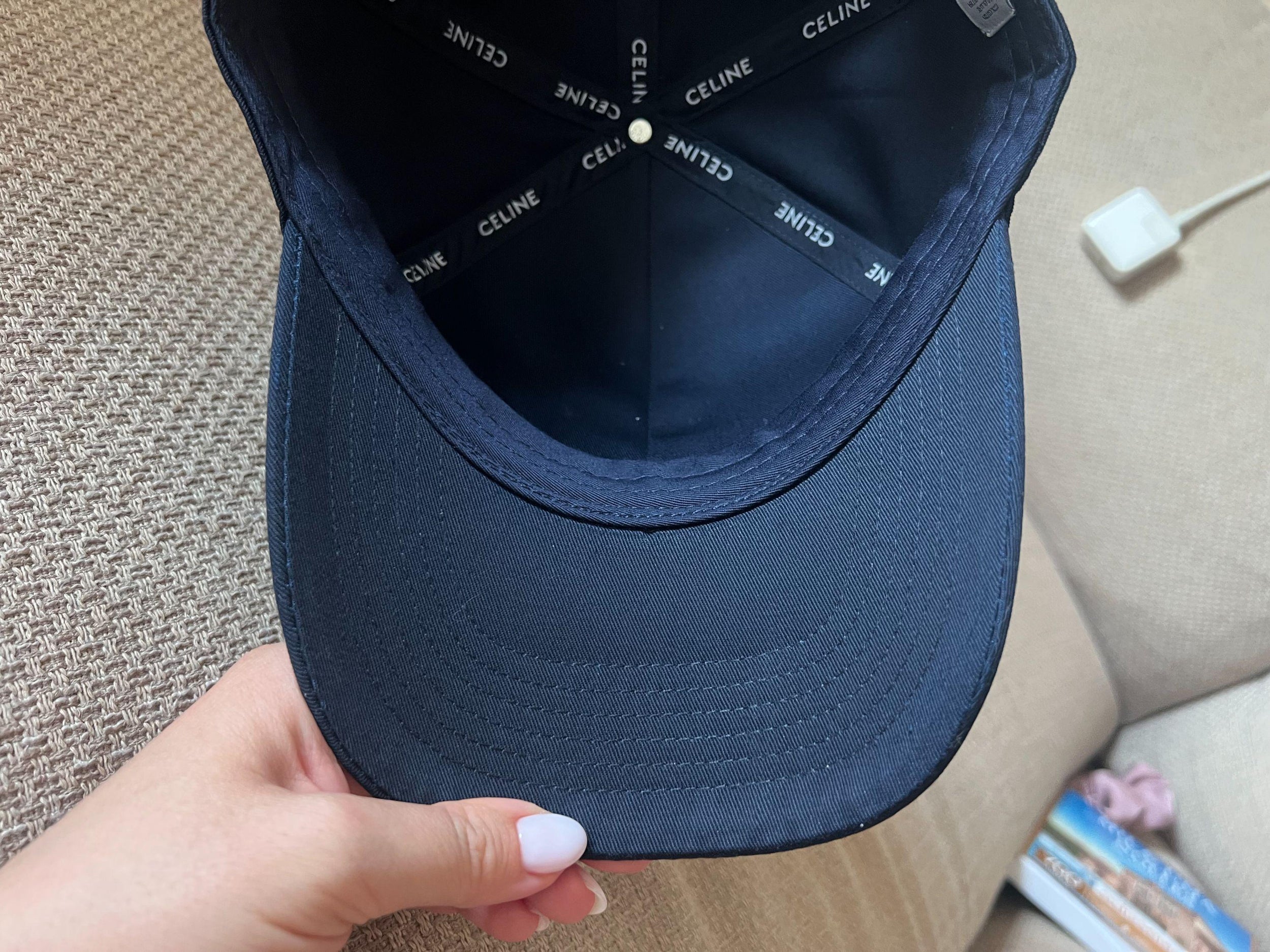 Celine Navy Blue Logo cap