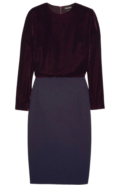 Tom Ford Purple Velvet Midi dress