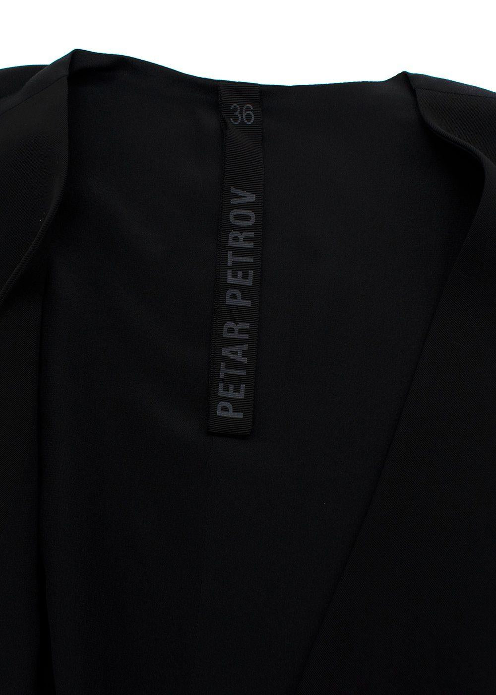 Petar Petrov Black Wyck Wool-Blend  Waistcoat
