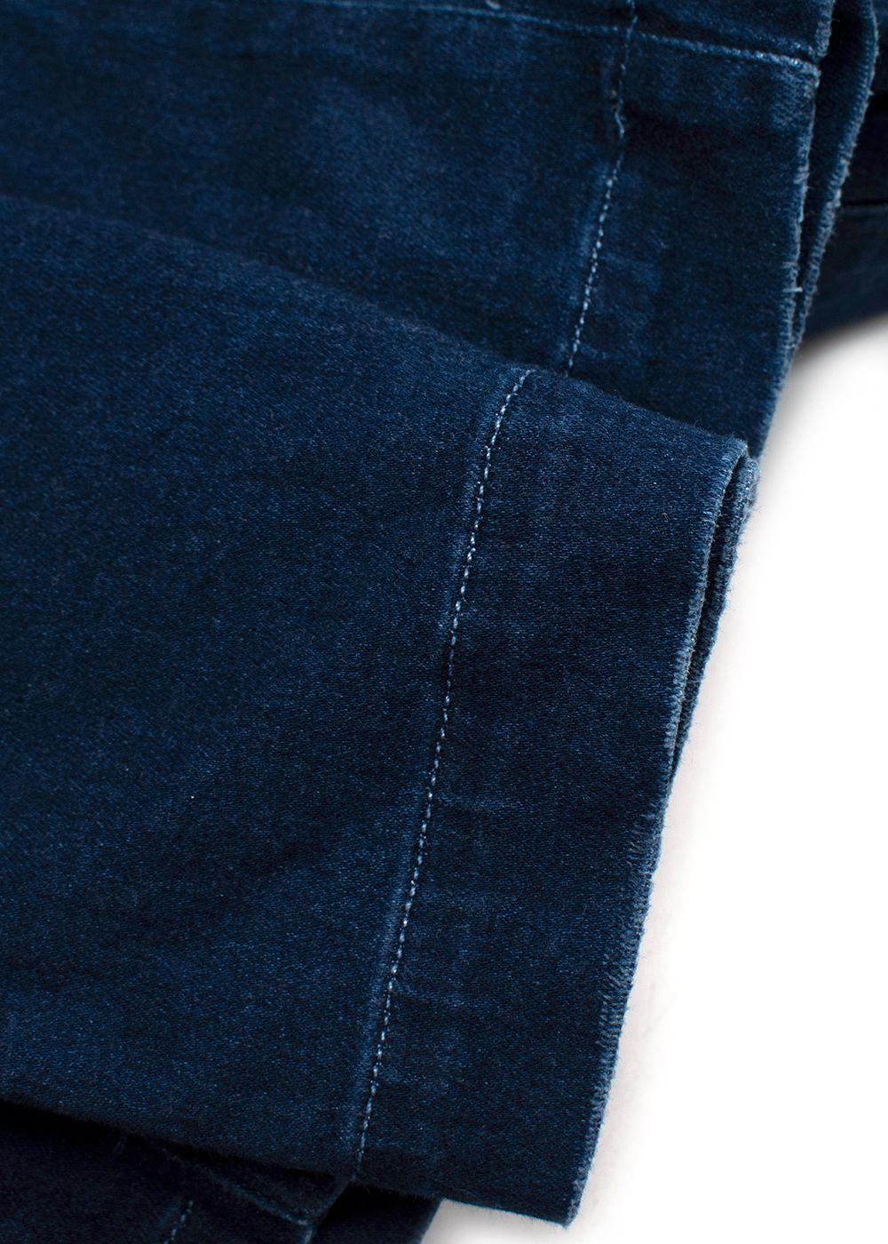 Paige Dark Blue Wash Anessa Cropped Leg Jeans