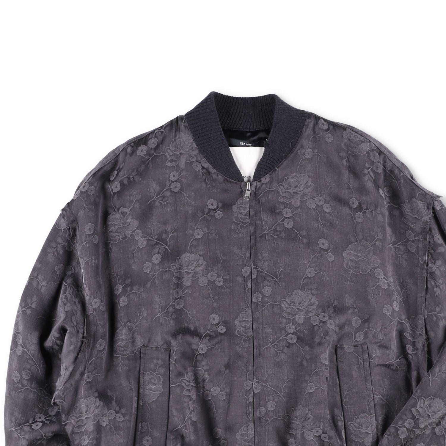 Song For The Mute Embroidered Floral Bomber Jacket