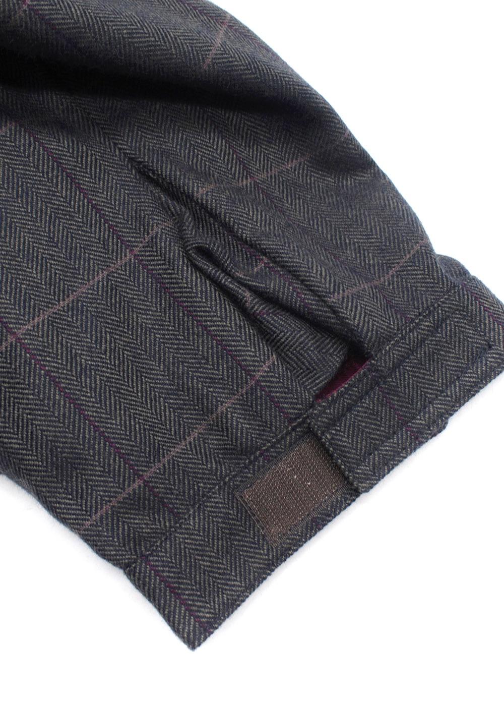 William and Son Grey Bransdale Herringbone Breeks