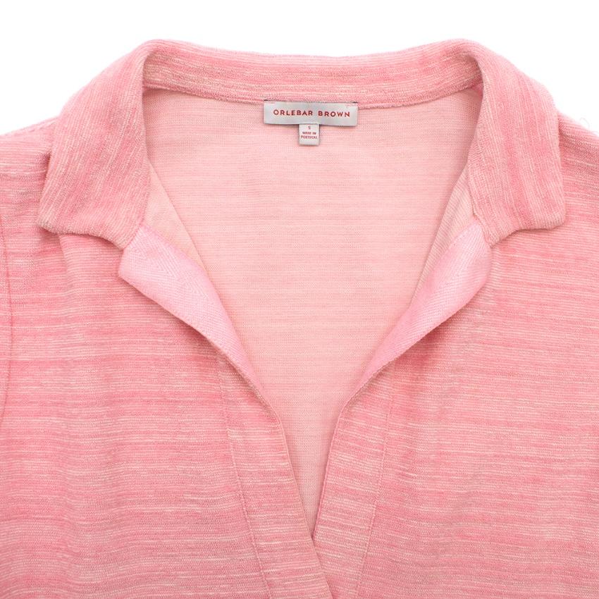 Orlebar Brown Pink Cotton Beach Top
