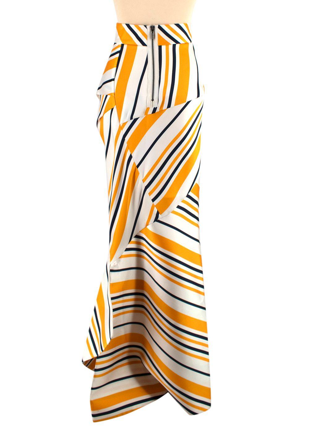 Maticevski Stripped Impromptu Top and Mermaid Skirt Set