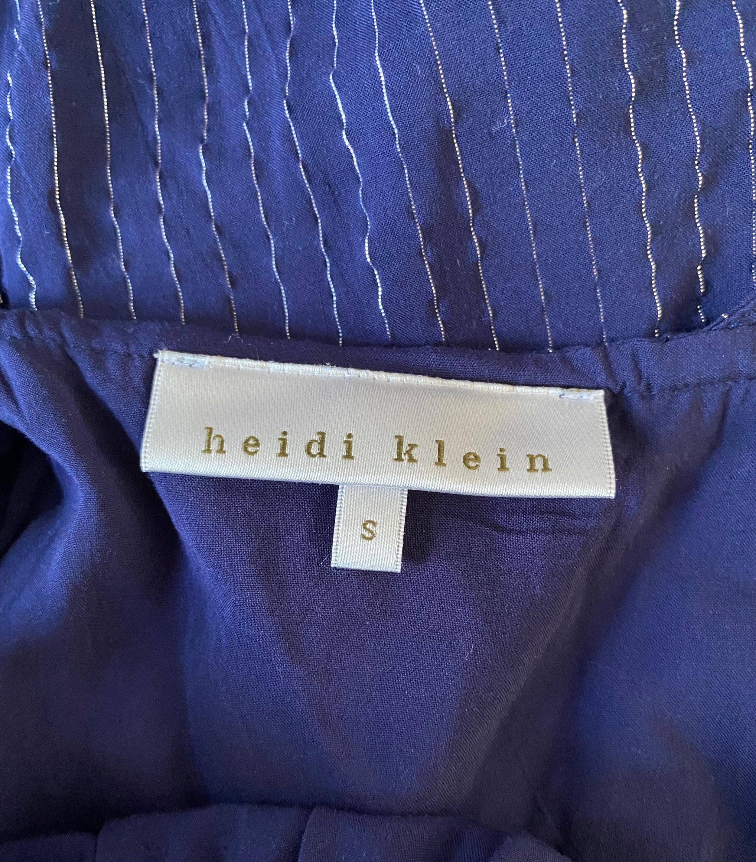 Heidi Klein Blue Midnight Thread Midi Dress