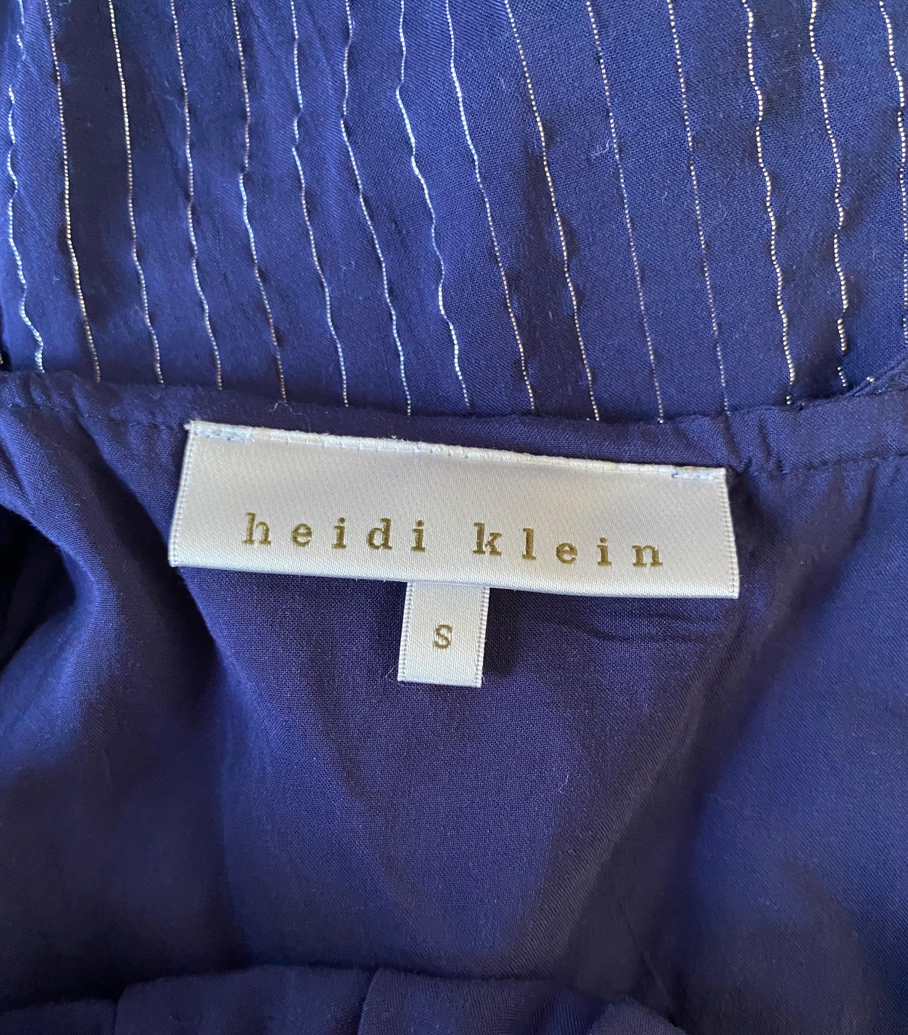 Heidi Klein Blue Midnight Thread Midi Dress