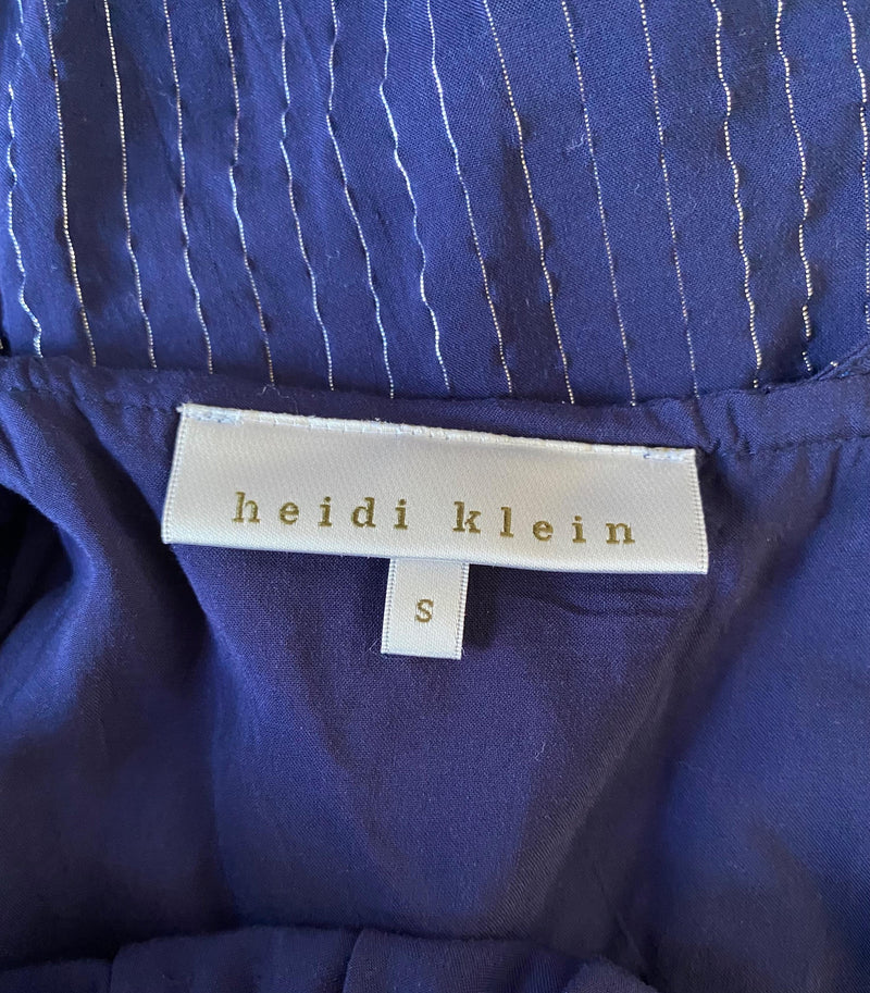 Heidi Klein Blue Midnight Thread Midi Dress