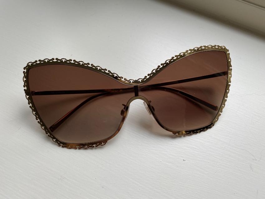 Dolce & Gabbana Filigree Baroque Oversize Sunglasses