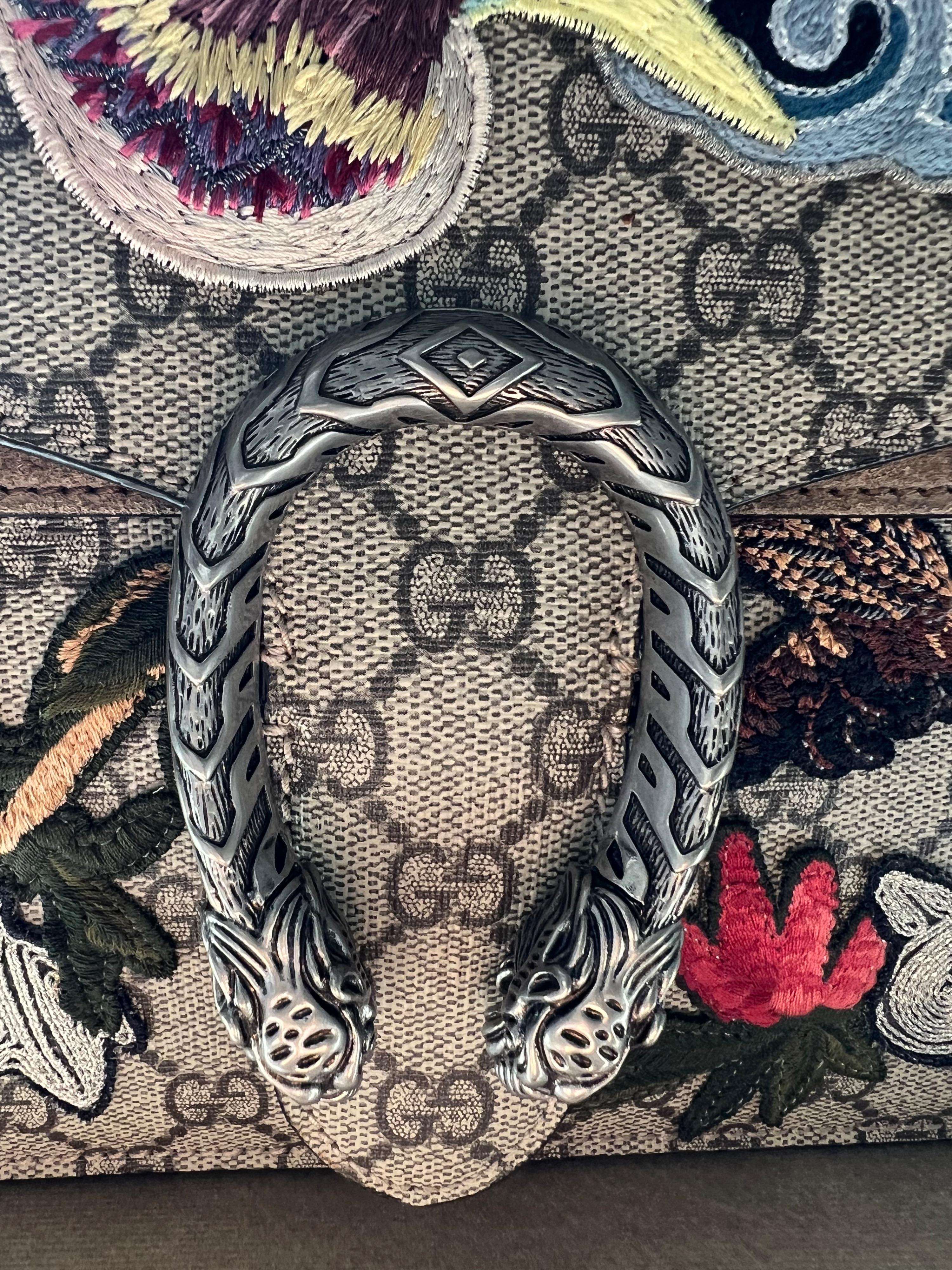 Limited Edition GG Supreme Bird Embroidered Medium Dionysus
