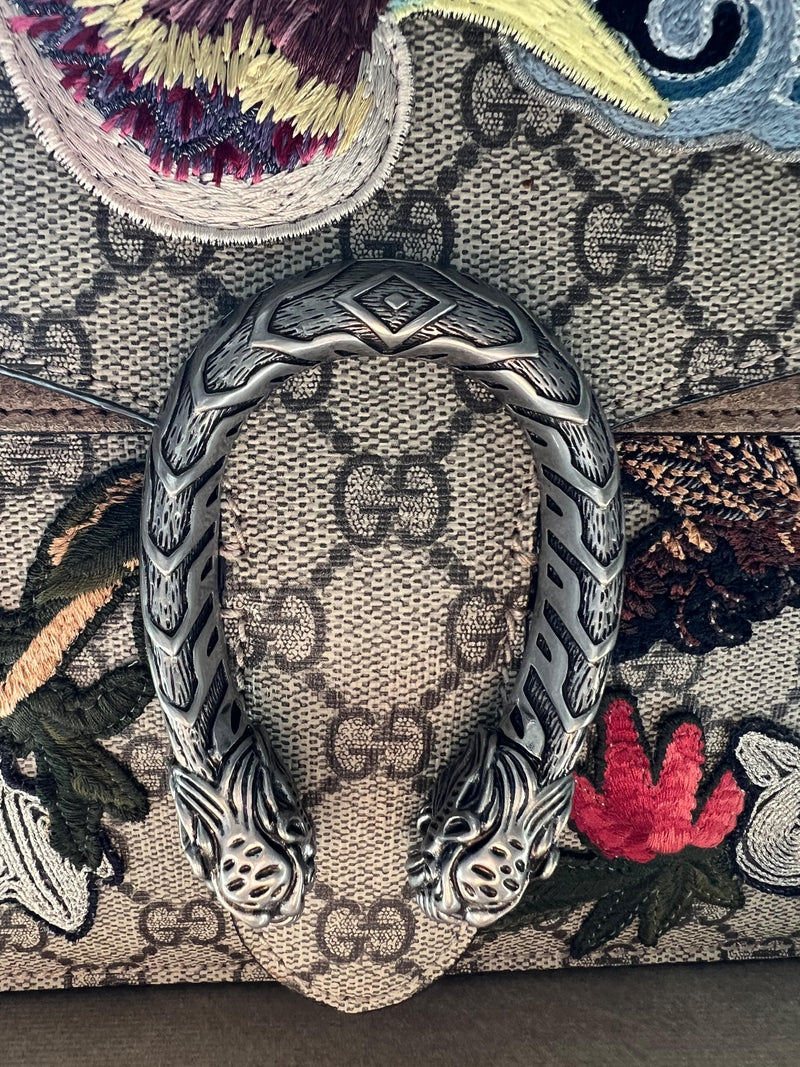 Limited Edition GG Supreme Bird Embroidered Medium Dionysus