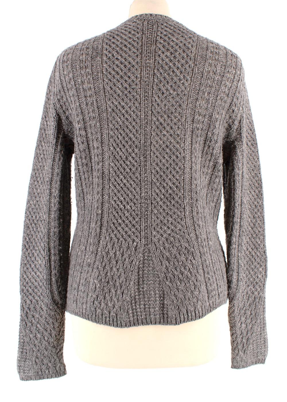 Max Mara Grey Wool Blend Jumper