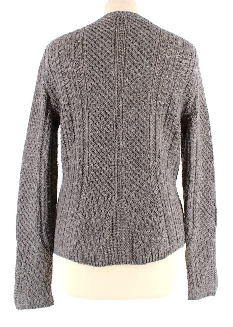 Max Mara Grey Wool Blend Jumper