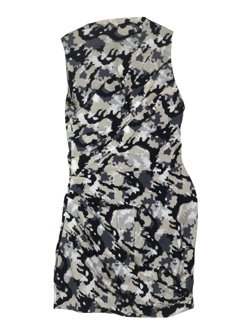 MSGM camo sleeveless dress