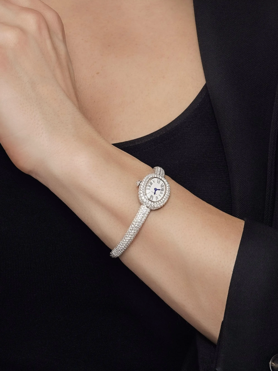 Cartier White Gold and Diamond  Baignoire Size 15 New 2025