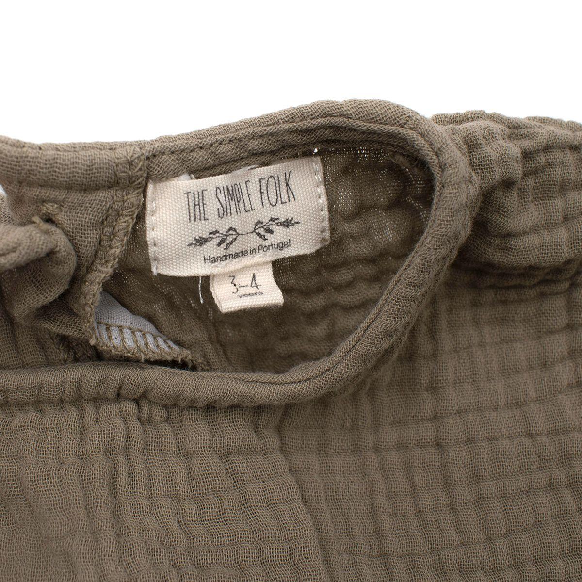 Olive Green Muslin Dress