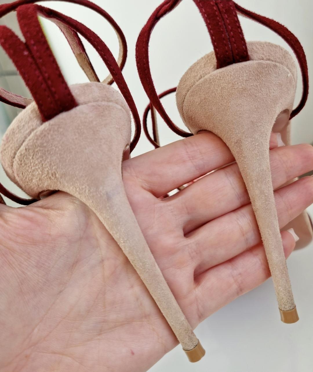 Aquazurra Heeled  Lotus Blossom Sandals