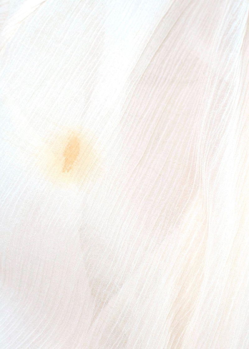 Zimmerman White Sheer Freja Midi Shirt Dress