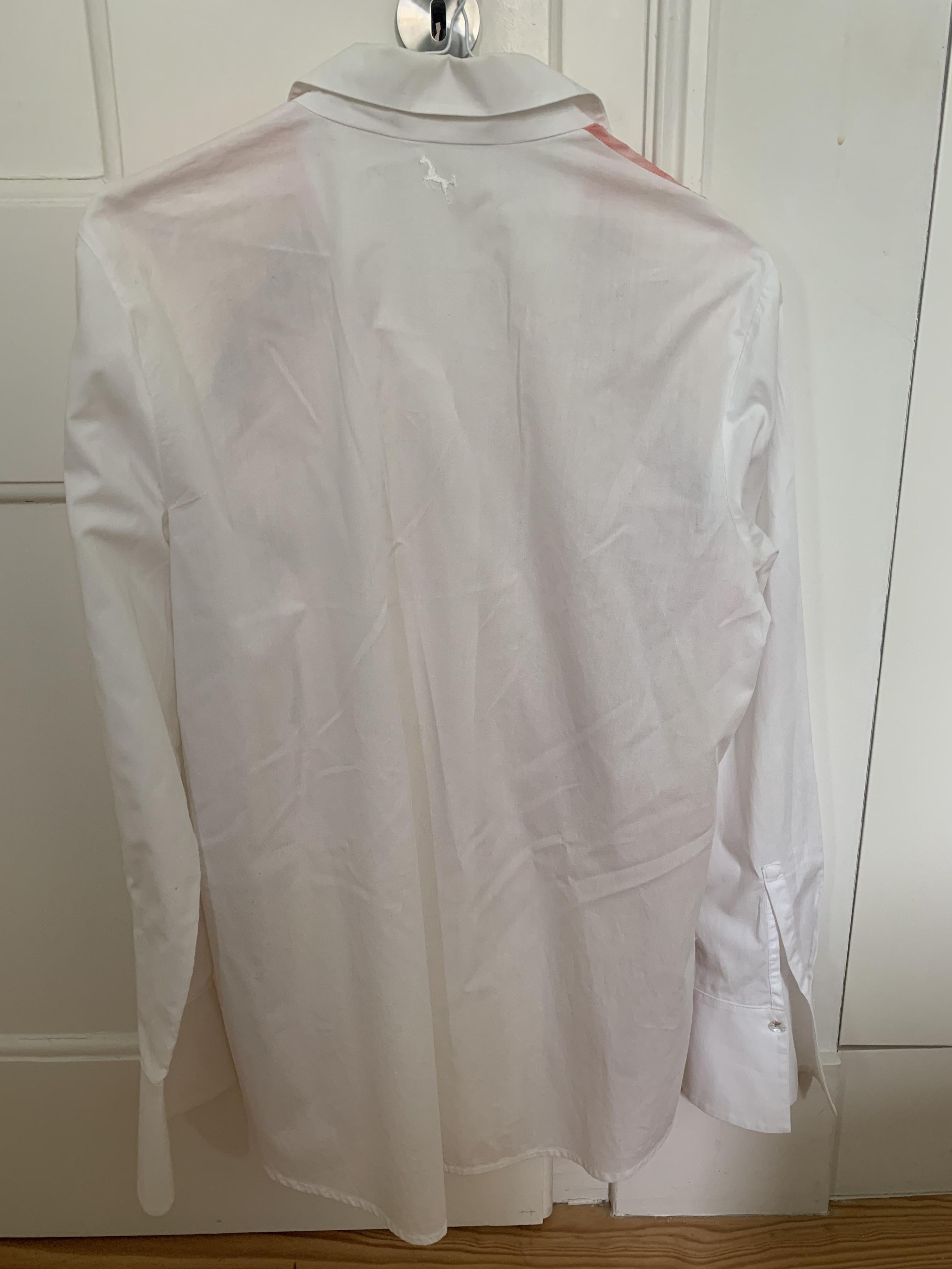 Escada Sheer printed White Shirt