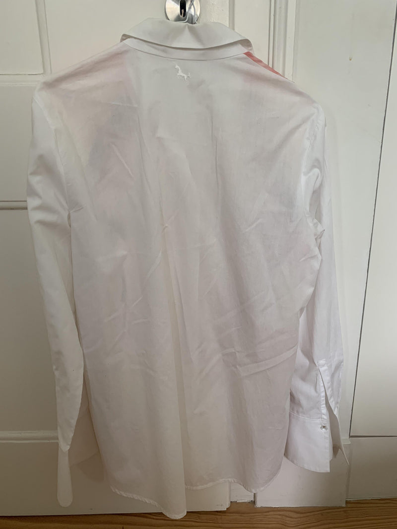 Escada Sheer printed White Shirt