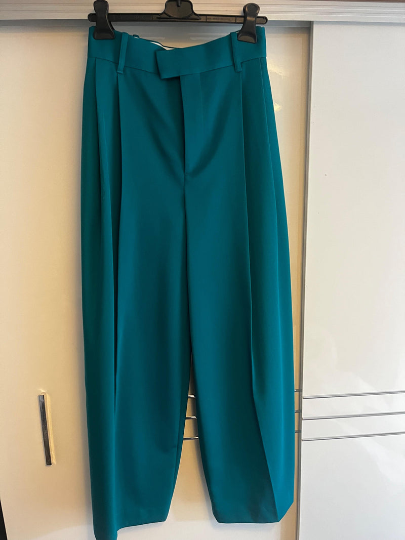Teal Tailored Trousers
