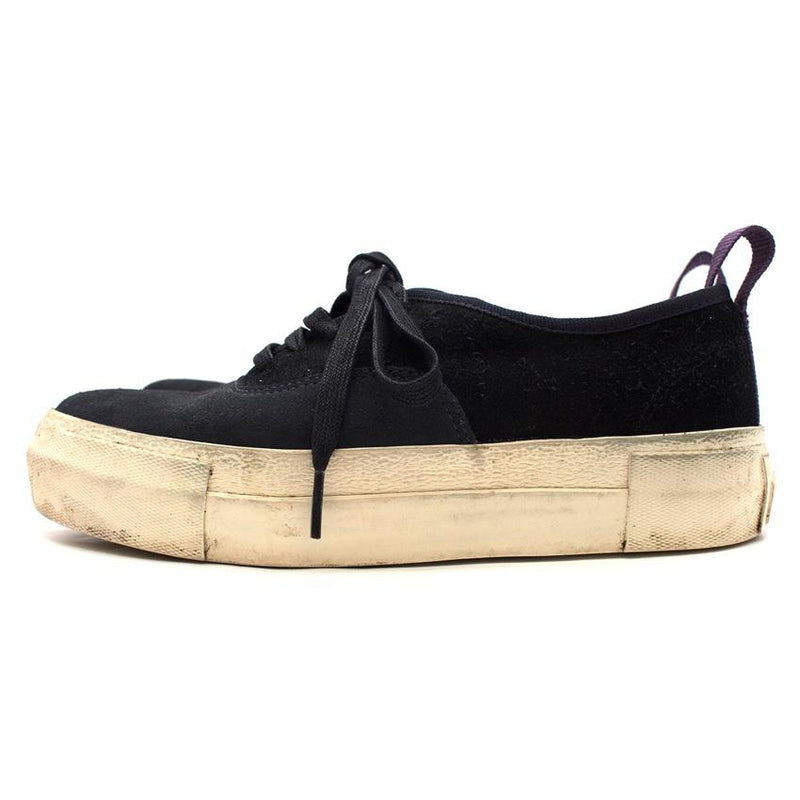 Eytys Navy Suede Mother Trainers