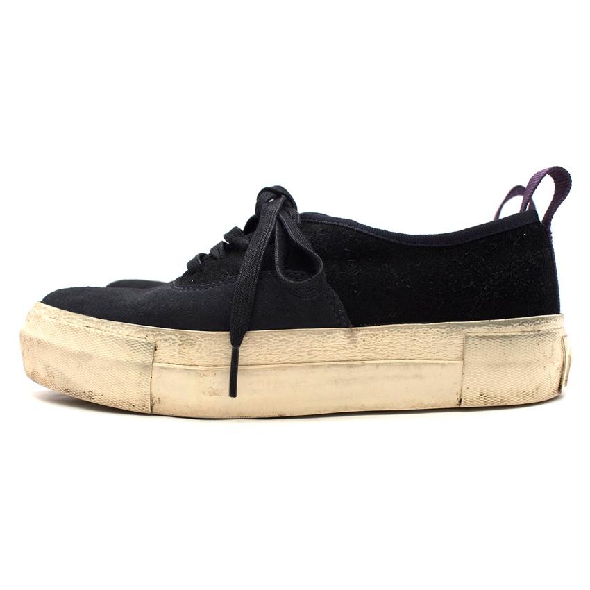 Eytys Navy Suede Mother Trainers