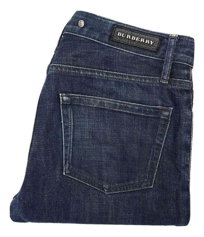 Burberry dark blue denim low waist jeans