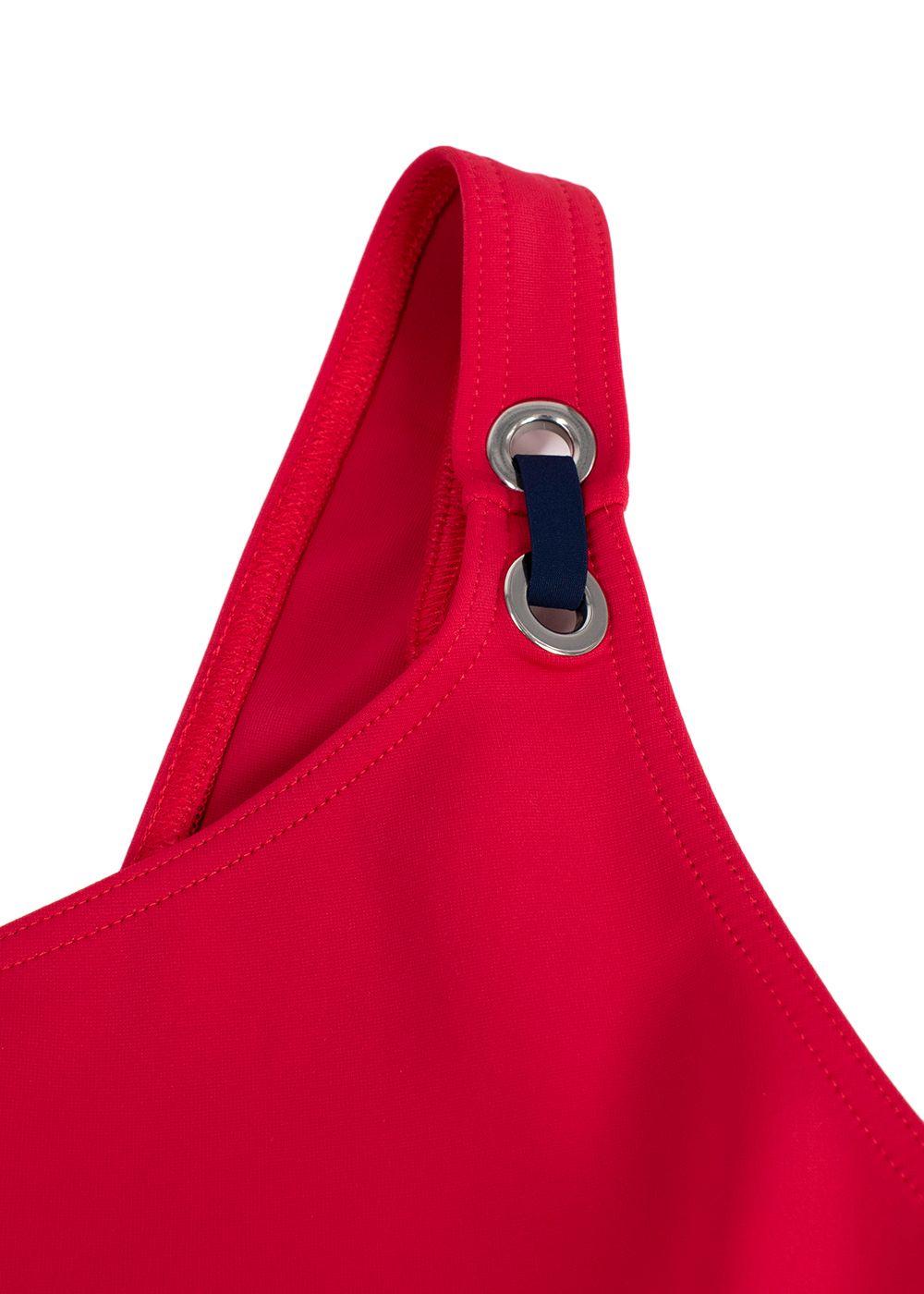 Vilebrequin Red One Shoulder Bikini Set