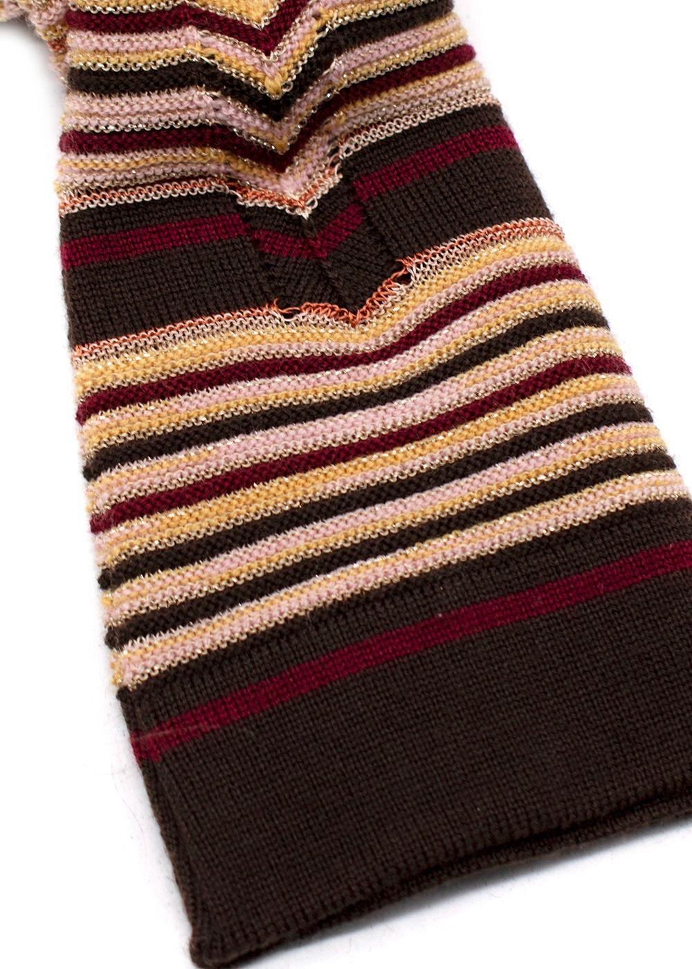 Missoni Stripe Multicolour Belted Dress