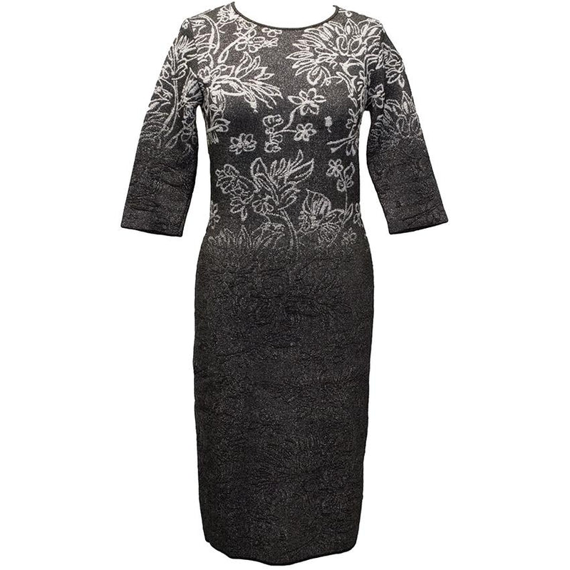 D. Exterior Grey and Metallic Dress