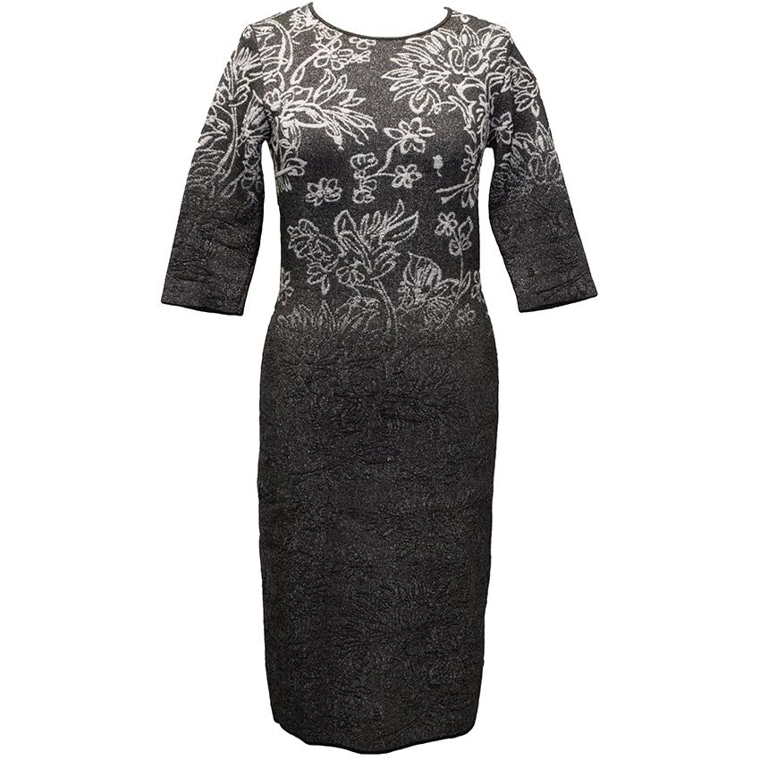 D. Exterior Grey and Metallic Dress