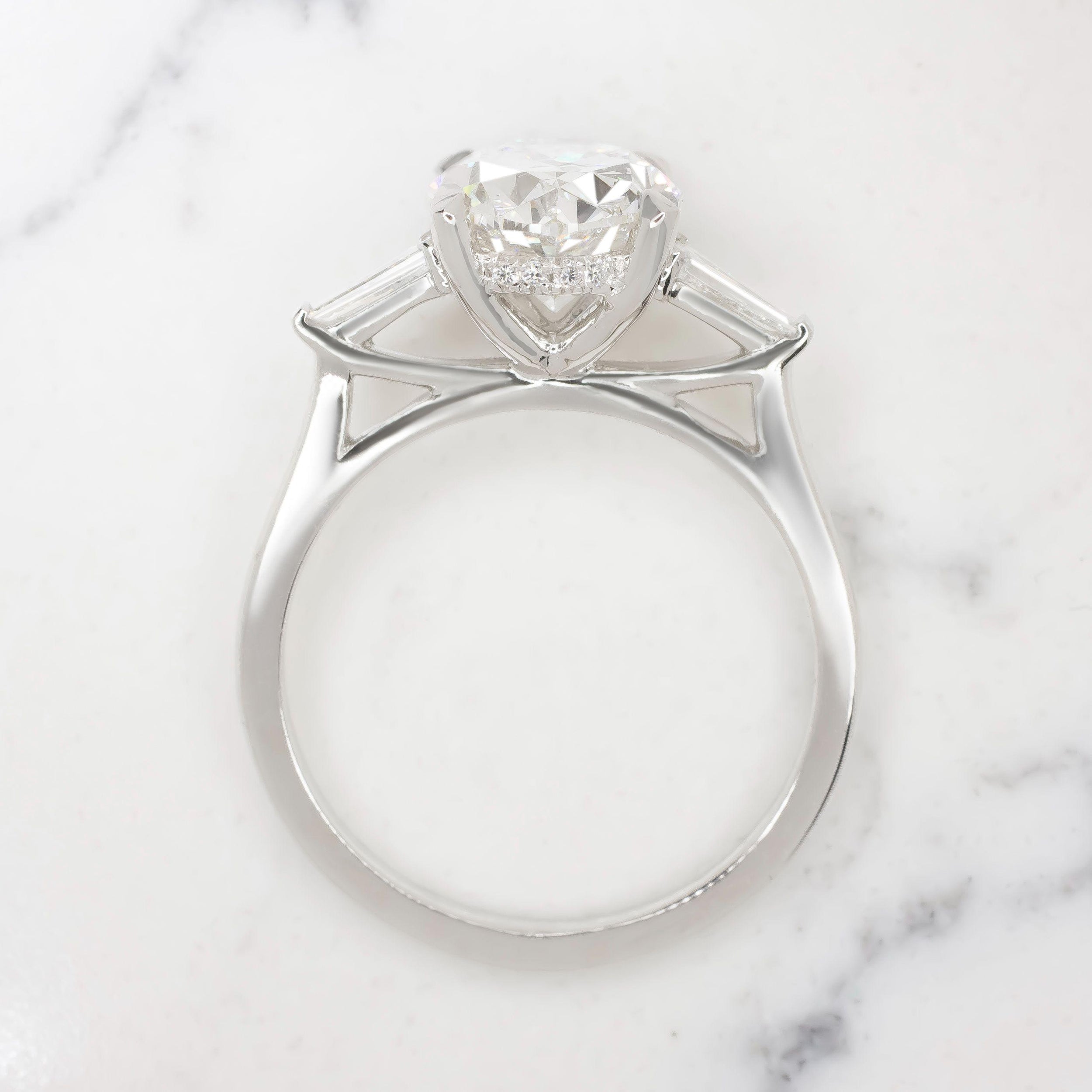 Verde 2.7ct Oval Cut Lab-grown IGI Diamond Ring
