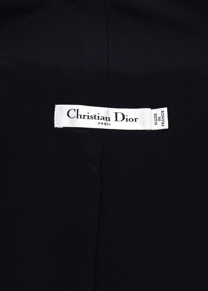 Dior Navy Sleeveless Longline Waistcoat