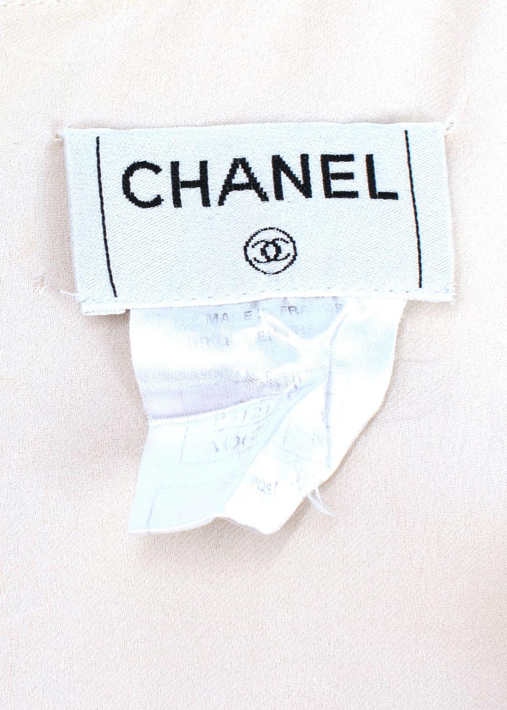 Chanel Cream Silk Mini Dress