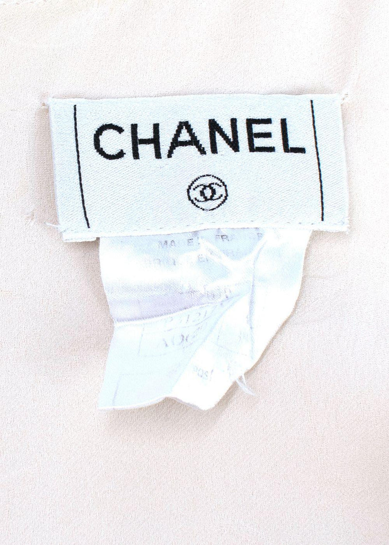 Chanel Cream Silk Mini Dress