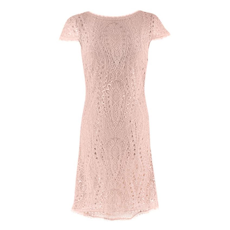 Emillio Pucci Soft Pink V-Back Lace Dress