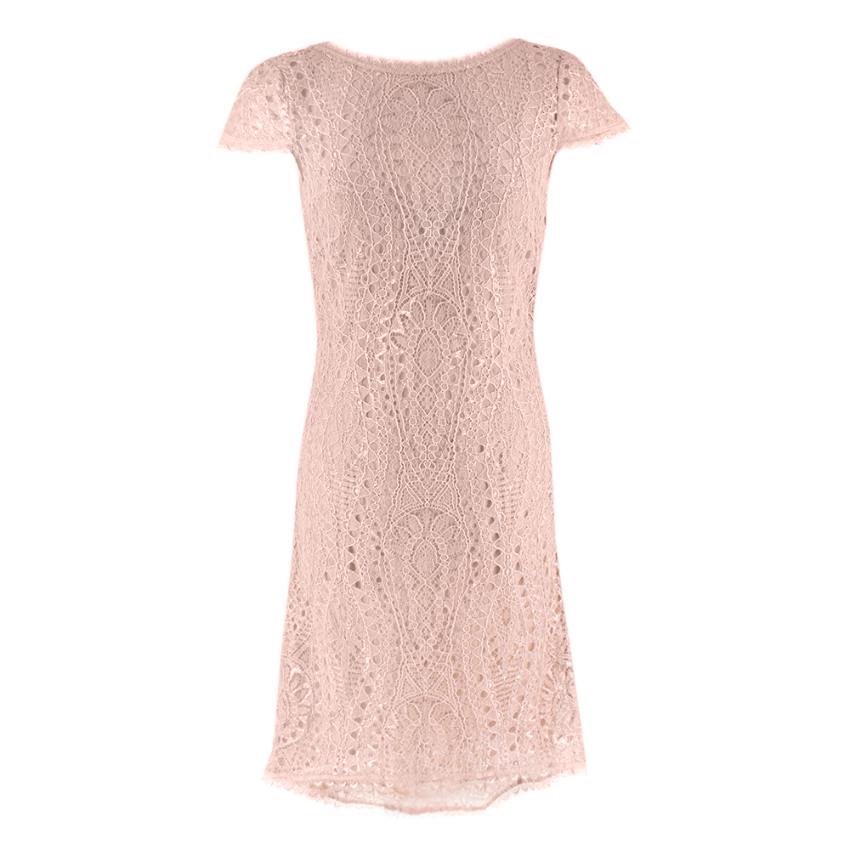 Emillio Pucci Soft Pink V-Back Lace Dress