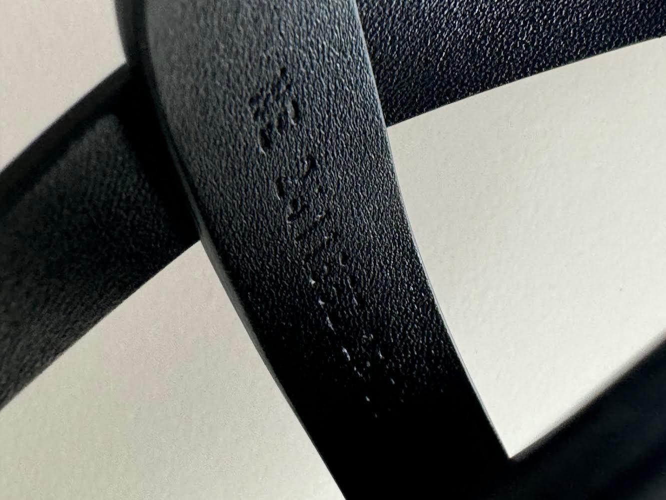 Hermes Black Leather Ines Sandals
